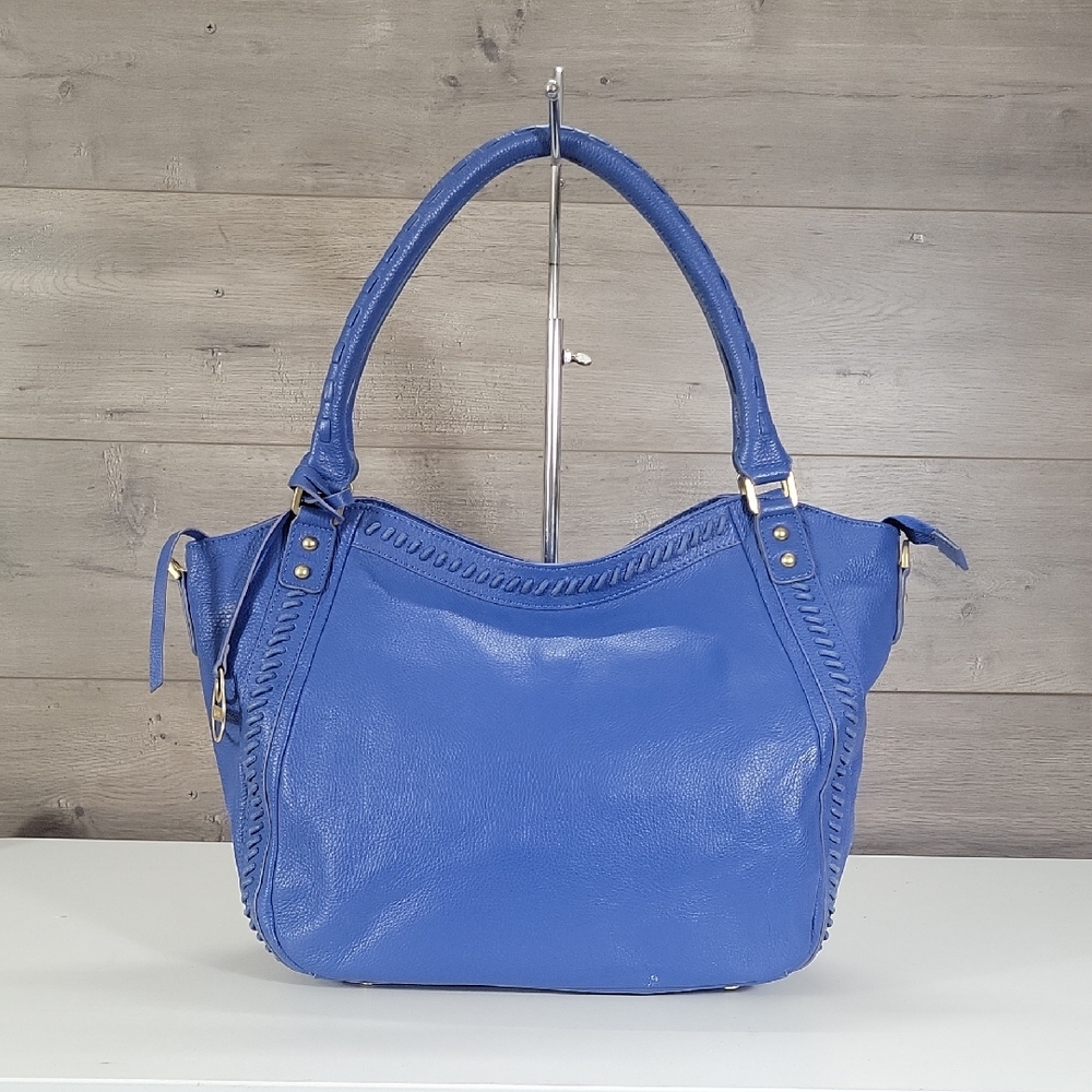Lodis Blue Women's Leather Tote Bag
